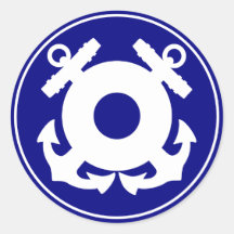 Coast Guard Anchor Sticker