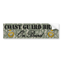 Coast Guard Brat On Board (Window Sticker) Bumper Stickers