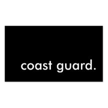 coast guard. business cards