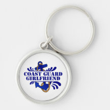 Coast Guard Girlfriend, Anchors Away! Keychains