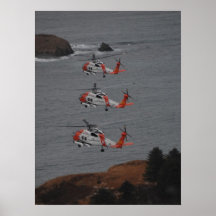 Coast Guard MH-60 Jayhawk Helicopters Poster