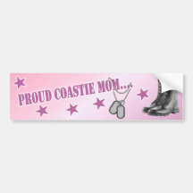 Coast Guard Mom Bumper Sticker