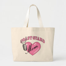 Coast Guard Mom Heart N Dog Tag Canvas Bag