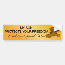 (Coast Guard) My Son Protects Your Freedom Bumper Stickers