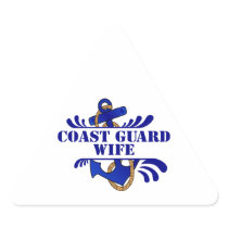 Coast Guard Wife, Anchors Away! Sticker