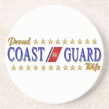 Coast Guard Wife Beverage Coaster