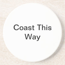 coast this way drink coaster