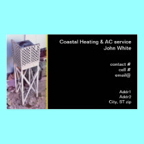 coastal elevated heat pump business cards