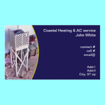 coastal elevated heat pump business cards