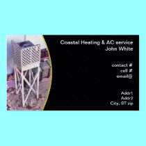 coastal elevated heat pump business cards