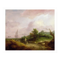 Coastal Landscape with a Shepherd and his Flock, c posters