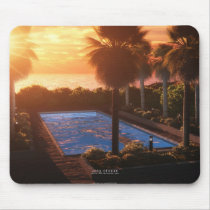 Coastal Oasis: Evening Mousepad