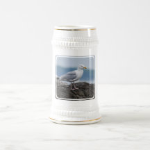 Coastal Seagull Beer Stein Mug