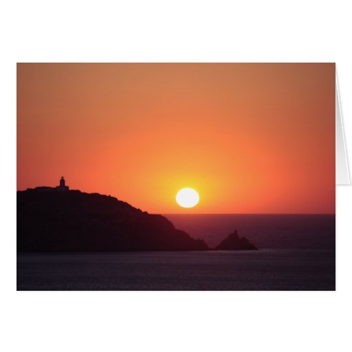 Coastal Sunset 01 Greeting Card