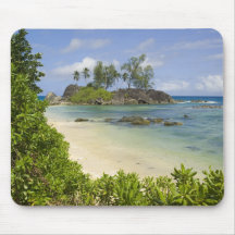 Coastal view on Mahe Island Mouse Pad