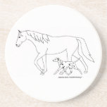 Coaster: Dalmatian & Horse