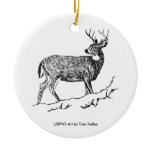 Coaster / Deer Line Art ornaments