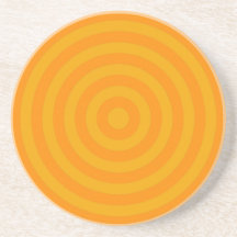 Coaster – Round – Dark & Light Orange circles