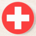 Coaster with Flag of Switzerland