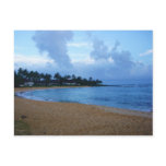 coastline in kauai-poipu beach post card