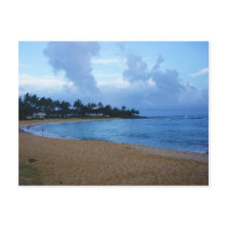 coastline in kauai-poipu beach post card