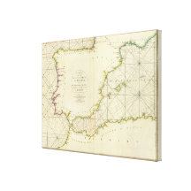 Coasts Spain, Portugal, Barbary Canvas Prints