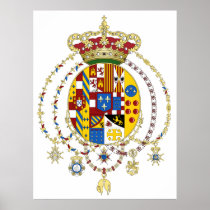 Coat  Arms Kingdom of Two Sicilies Official Italy
