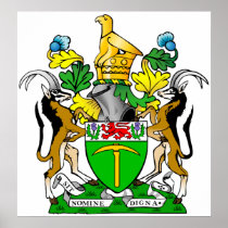 Coat Arms Rhodesia Official Heraldry Symbol Africa