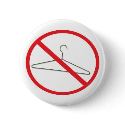 Coat Hanger Pin by Lauranoodle