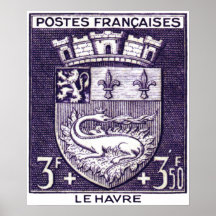 Coat of Arms, La Havre France Poster
