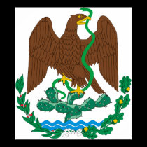 Coat of Arms Mexico Official Heraldry Symbol Logo posters
