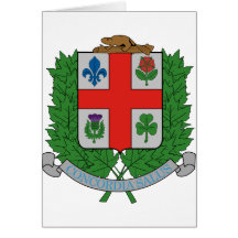 Coat of Arms Montréal Canada Official Symbol Cards