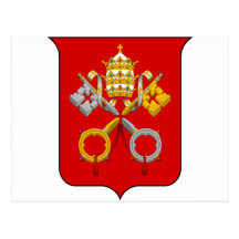 Coat of arms of he Vatican City Post Cards