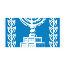 Coat of arms of Israel - Israel Seal and Shield Personalized Photo Card