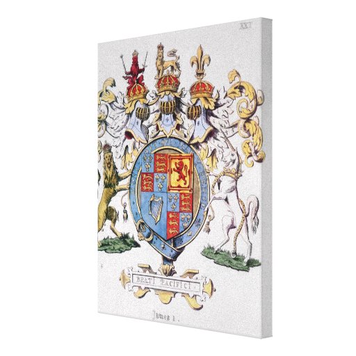 Coat of Arms of King James I of England Canvas Prints Zazzle