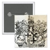 Coat of arms of Oliver Cromwell buttons