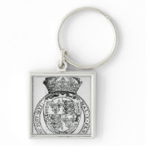 Coat of Arms of Queen Elizabeth I keychains