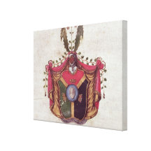 Coat of Arms of the Linnaeus family Gallery Wrapped Canvas