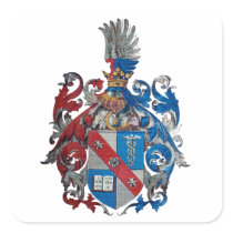 Coat of Arms of the Ludwig Von Mises Family Square Sticker