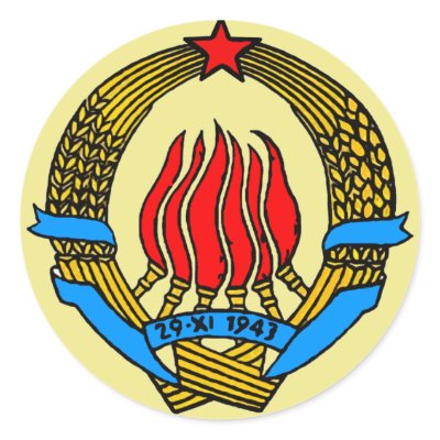 COAT-OF-ARMS OF YUGOSLAVIA STICKER by Sofia_Youshi
