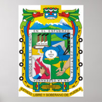 Coat of arms Puebla Official Mexican Heraldry Logo