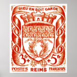 Coat of Arms, Reims France Posters