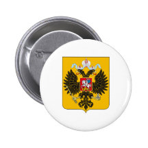 Coat of Arms Russian Empire Official Russia Logo Pinback Button
