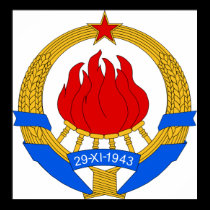 Coat of Arms Yugoslavia Official Heraldry symbnol posters