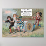 Coats Thread On A Roll Ad w Seller Poster