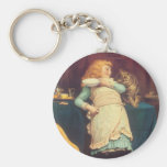 Coaxing Better Than Teasing Charles Burton Barber Keychains