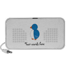 Cobalt blue penguin speaker system