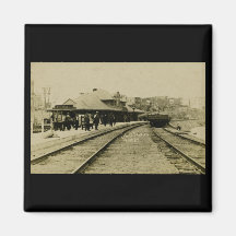 Cobalt Rail Station, Cobalt, Ontario Refrigerator Magnets