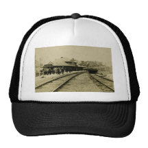 Cobalt Rail Station, Cobalt, Ontario Mesh Hats