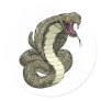 Cobra snake about to strike stickers